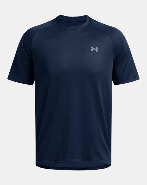 Men's UA Tech™ 2.0 Short Sleeve, Blue, pdpMainDesktop image number 4